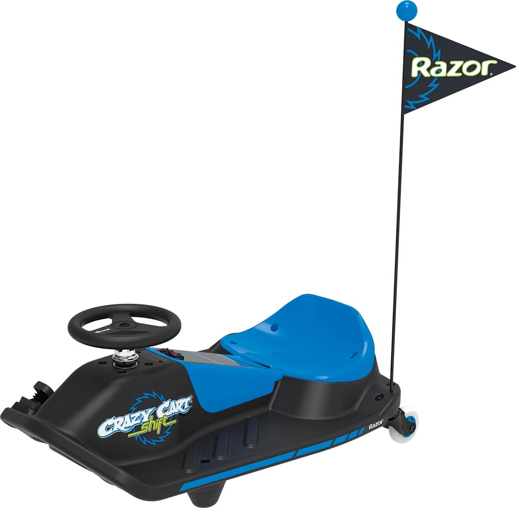 Razor Crazy Cart Shift - Blue, Electric Drifting Go Kart for Kids - 12V Powered Ride-On, Unisex - Cheap Fitting