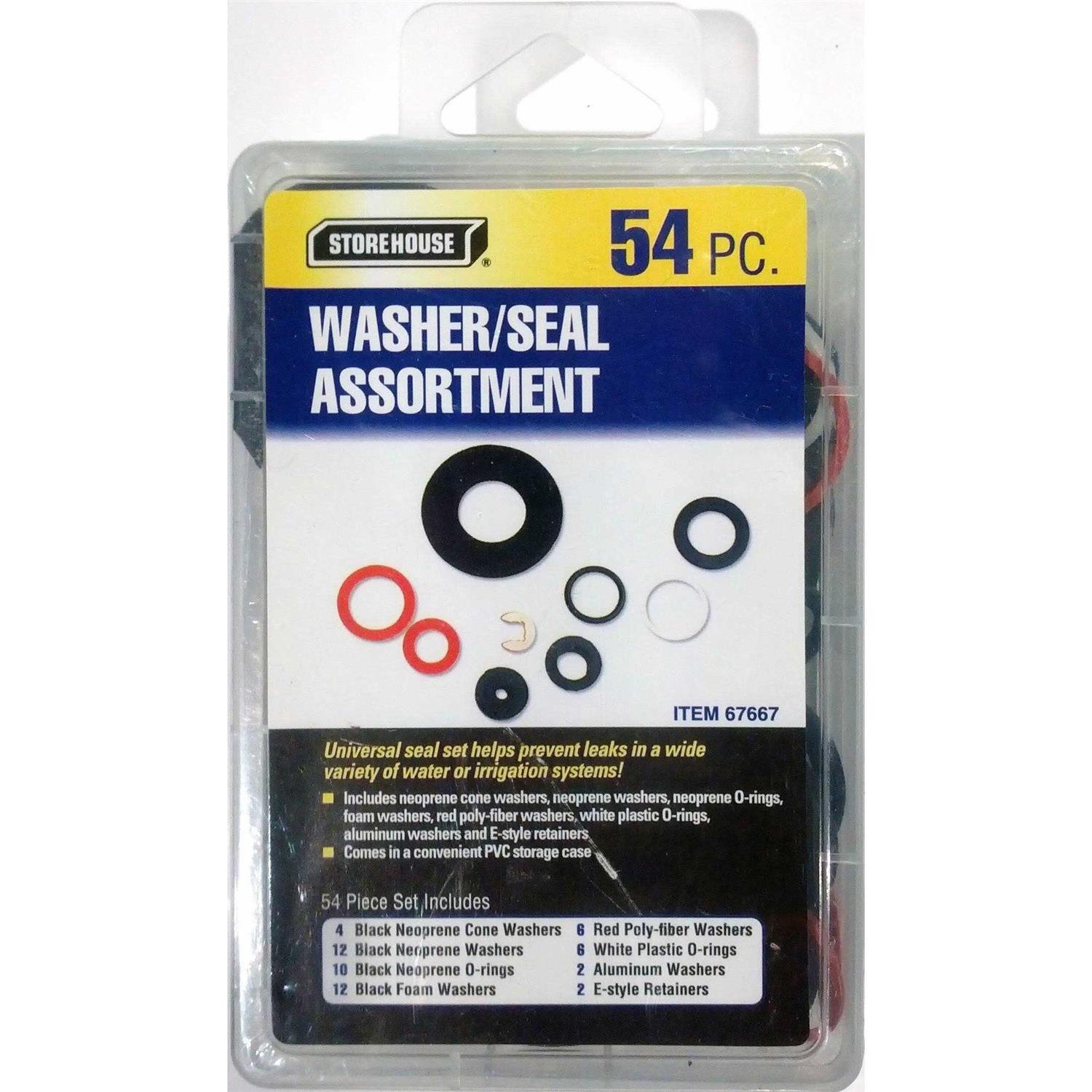 54 Piece Washers and Seals Kit with Storage Case - Cheap Fitting