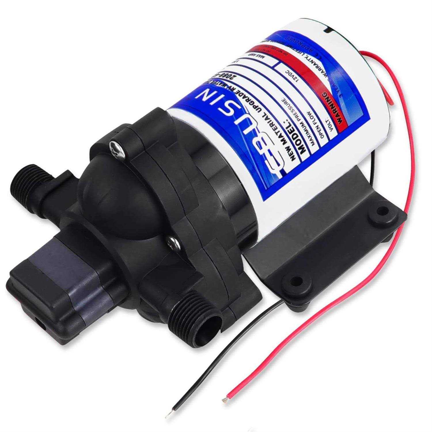 2088-422-144 RV Pump,12V 3.3GPM Diaphragm Water Pump, 45Psi 1/2MNPT Connection, Great for RV or Any Other Water Delivery Purpose - Cheap Fitting