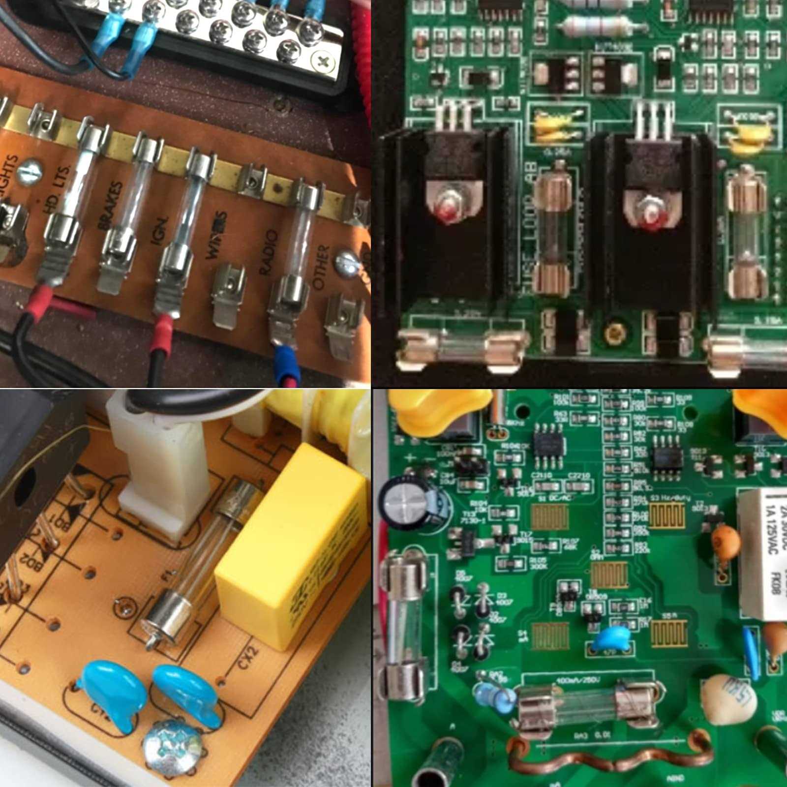 QBGTFAK 250pcs Quick Blow Glass Tube Fuse Assorted Kit 250V 1A 2A 3A 5A - Cheap Fitting