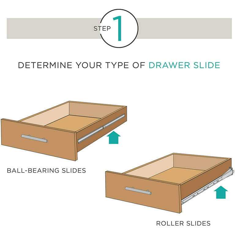 Liberty D68812C-W-TX 12 Bottom Mount Drawer Slide - Cheap Fitting