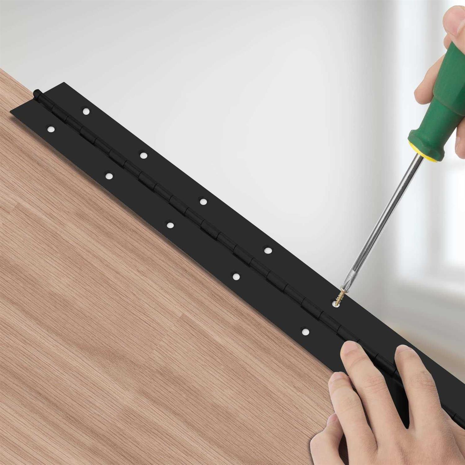 EVANCENT 4Pack Heavy Duty Piano Hinge 2 Open Width x 16 Continuous & Piano Hinges - Cheap Fitting