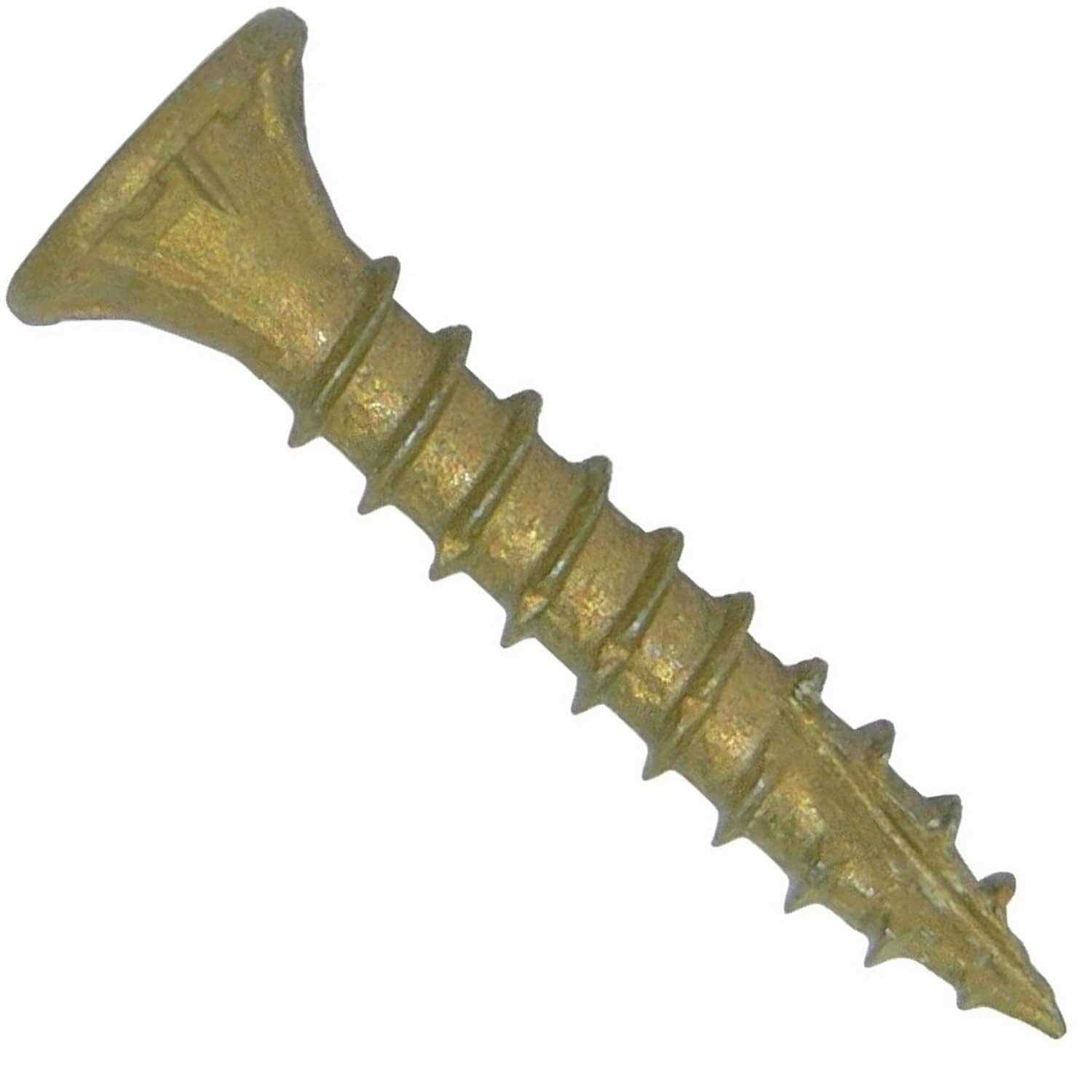 Jake Sales #8 x 1 Bronze Star Exterior Coated Wood Screw Torx/Star Drive Head - Cheap Fitting