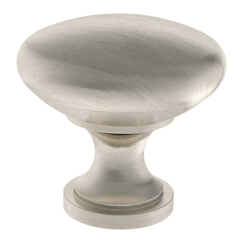 Brainerd Satin Nickel Round Transitional Cabinet Knob - Cheap Fitting