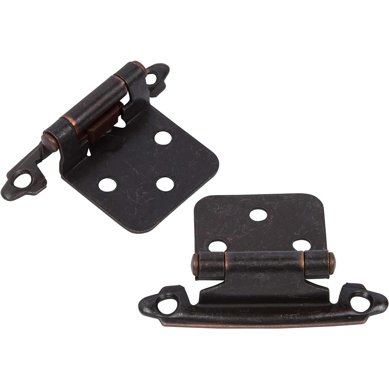 Decobasics Variable Overlay Cabinet Hinges Oil Brushed Bronze 25 Pairs Sets Pack - Cheap Fitting