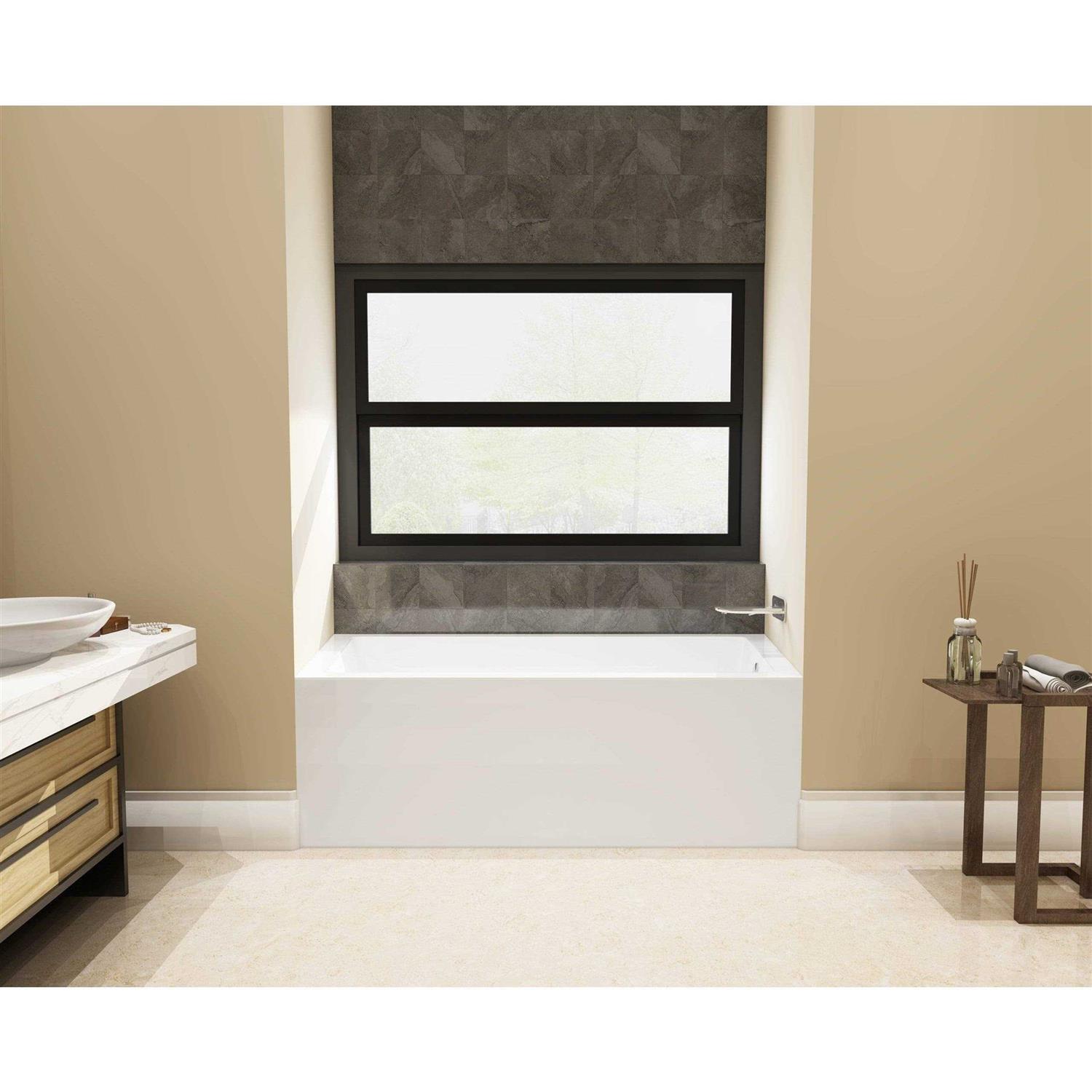 Aqua Eden VTAP603622R 60-Inch Acrylic Alcove Tub with Right Hand Drain - Cheap Fitting