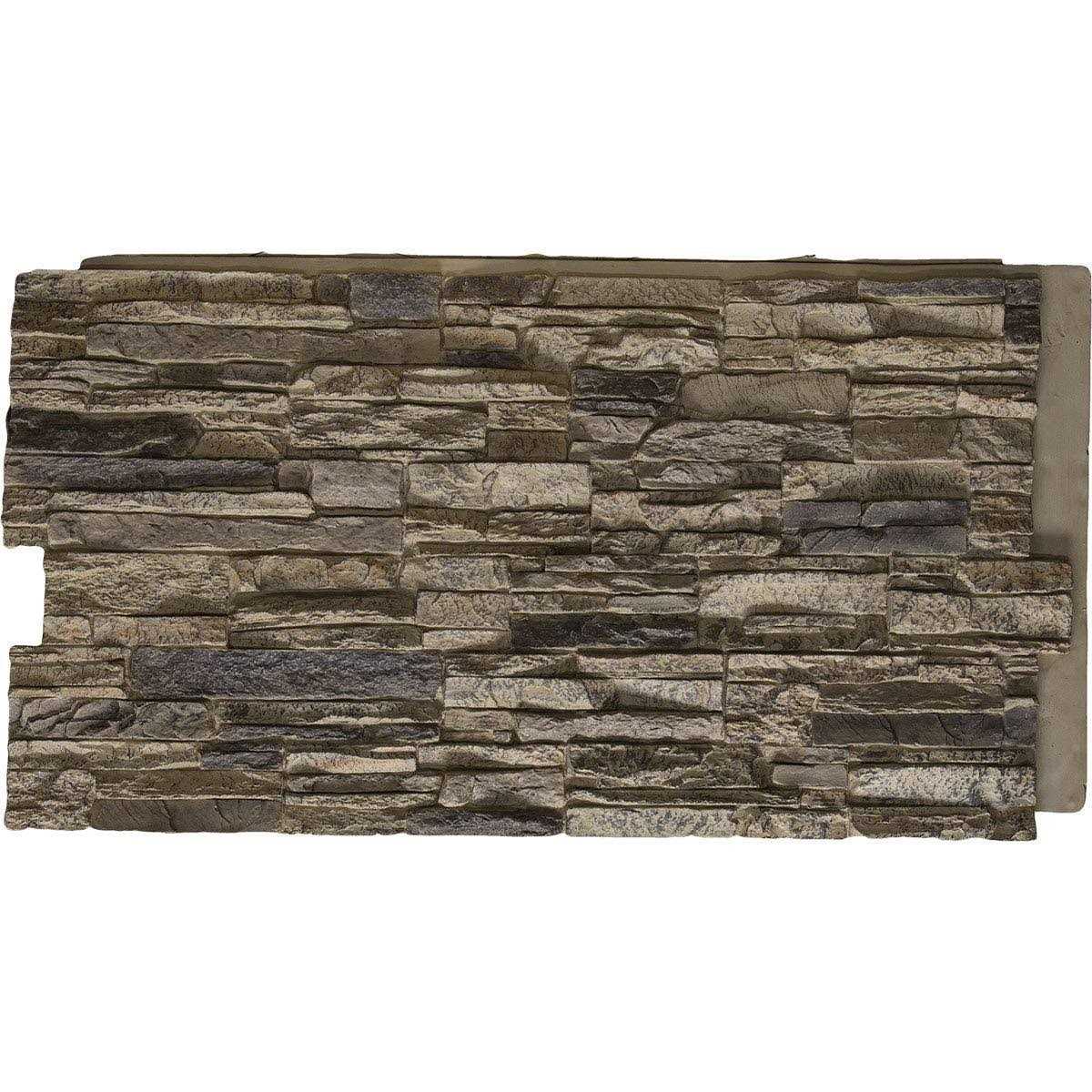 Ekena Millwork 45 3/4W x 24 1/2H x 1 1/4D Canyon Ridge Stacked Stone - Cheap Fitting