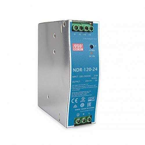 Mean Well NDR-120-24 DIN Rail Power Supplies 120W 24V 5A - Cheap Fitting