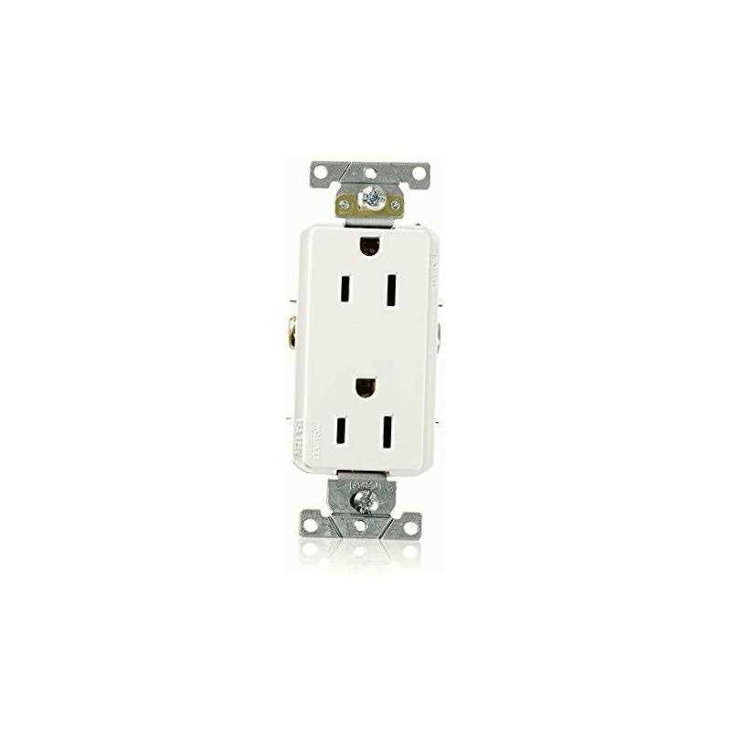 Leviton 16252-W Decora Plus Duplex Receptacle - Cheap Fitting