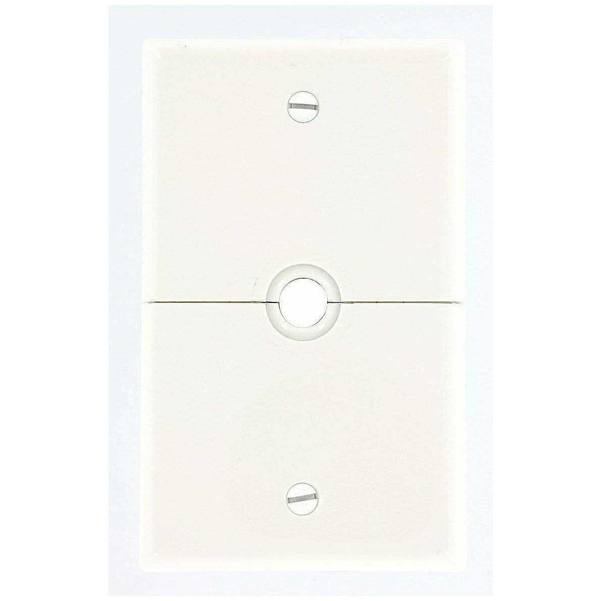 Leviton N751-W Telephone/Cable Wallplate, Sectional, Gang 1, White - Cheap Fitting