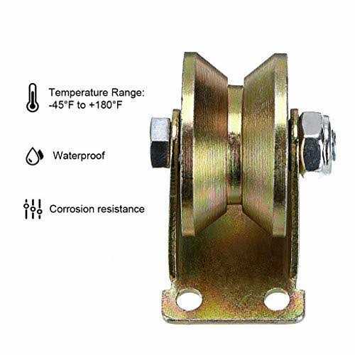 Skelang 2 V-Groove Wheel Sliding Gate Casters Heavy Duty Rigid Roller for Inverted V-Track - Cheap Fitting