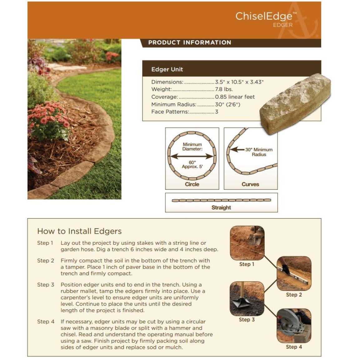 Oldcastle Chiseledge 10-in L x 4-in W x 3-in H 14200446 - Cheap Fitting