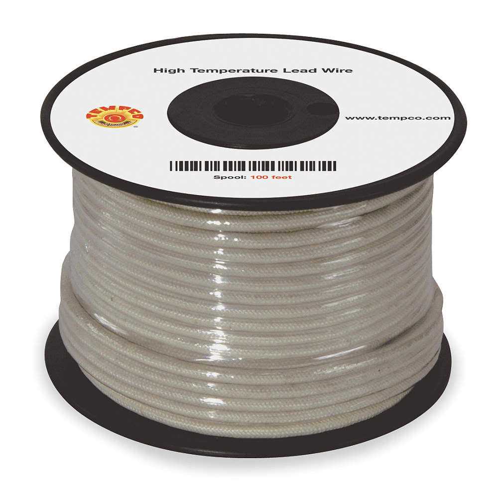 Tempco High Temp Lead Wire 12AWG 100ft Natural MPN:LDWR-1023 - Cheap Fitting