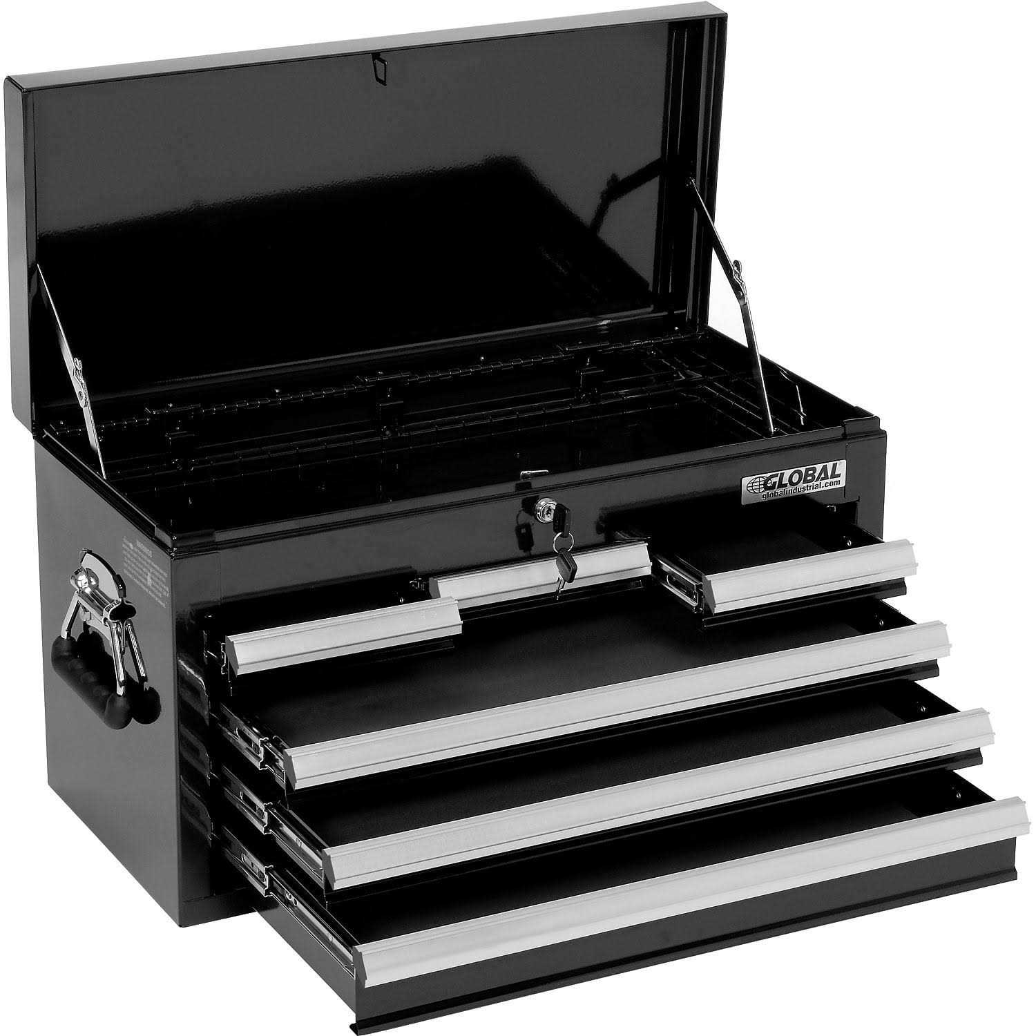 Global Industrial 25-15/16 x 12-1/16 x 14-3/4 6 Drawer Black Tool Chest 535366 - Cheap Fitting
