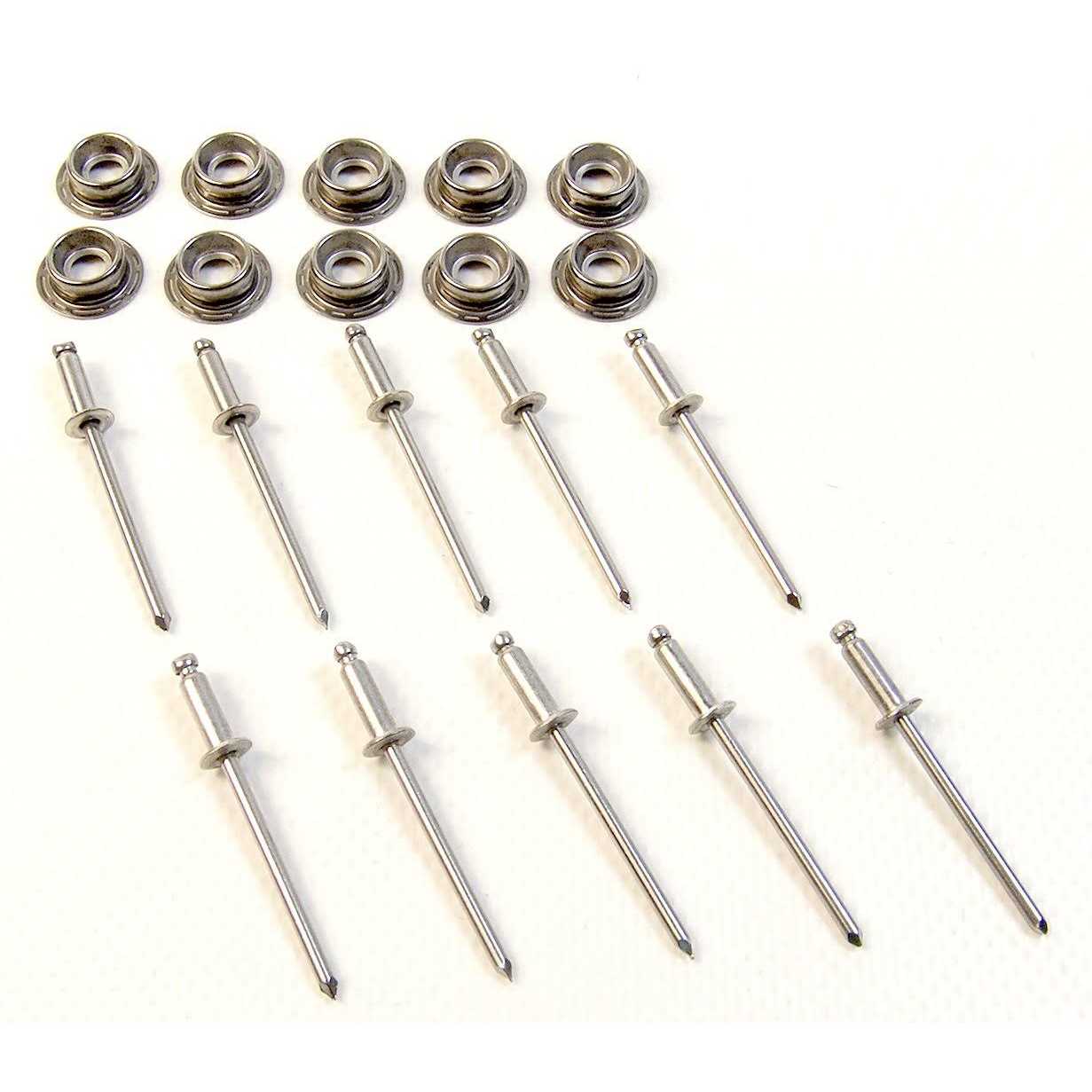 Stainless Steel Snap Studs with Stainless Steel Rivets - Cheap Fitting