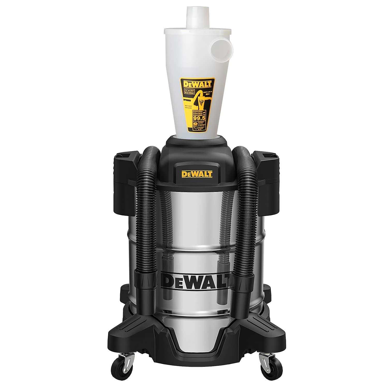 Dewalt Dust Separator with 10 Gal. Stainless Steel Tank - Cheap Fitting