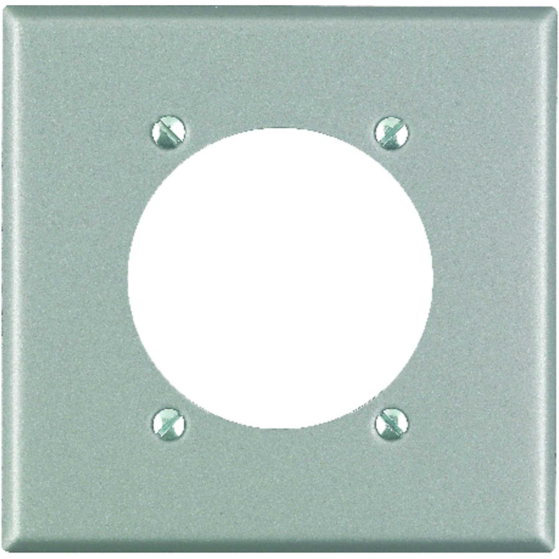 Leviton S701-40 2-Gang Power Receptacle Wallplate - Cheap Fitting