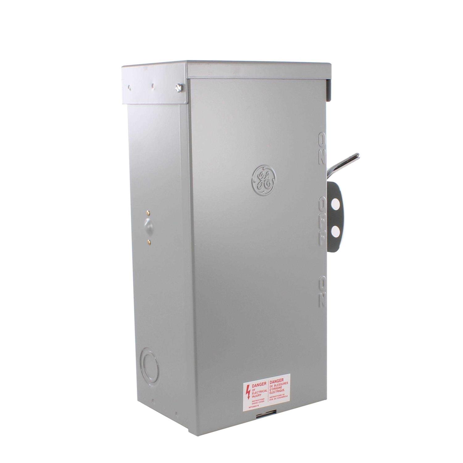 GE TC10323R Outdoor Double Pole Double Throw Safety Switch 100A - Cheap Fitting