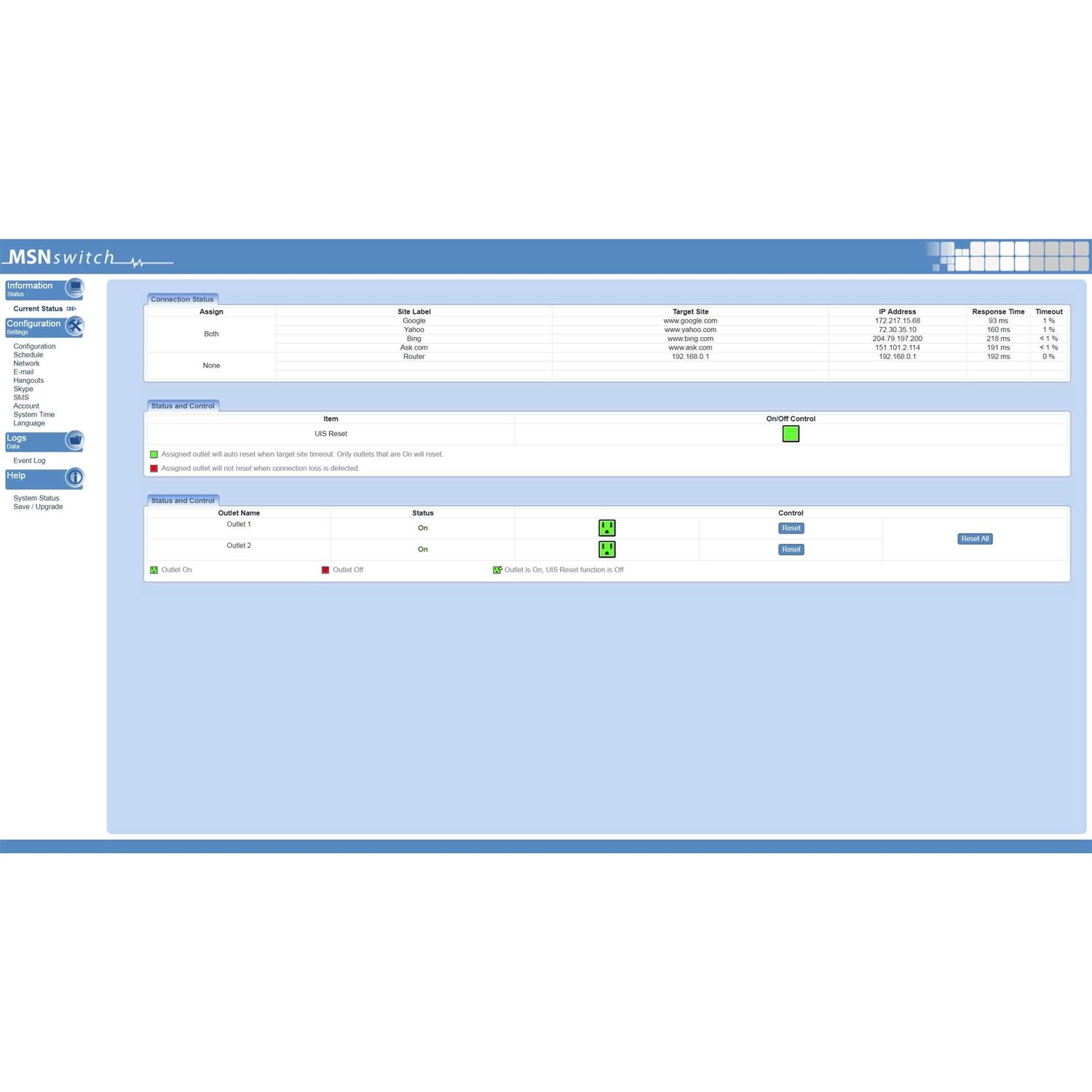 Proxicast MSNSwitch Internet Enabled IP Remote Power Switch with Reboot Control via Smartphone App, Cloud Service, Web Browser, Skype or Hangouts - Cheap Fitting