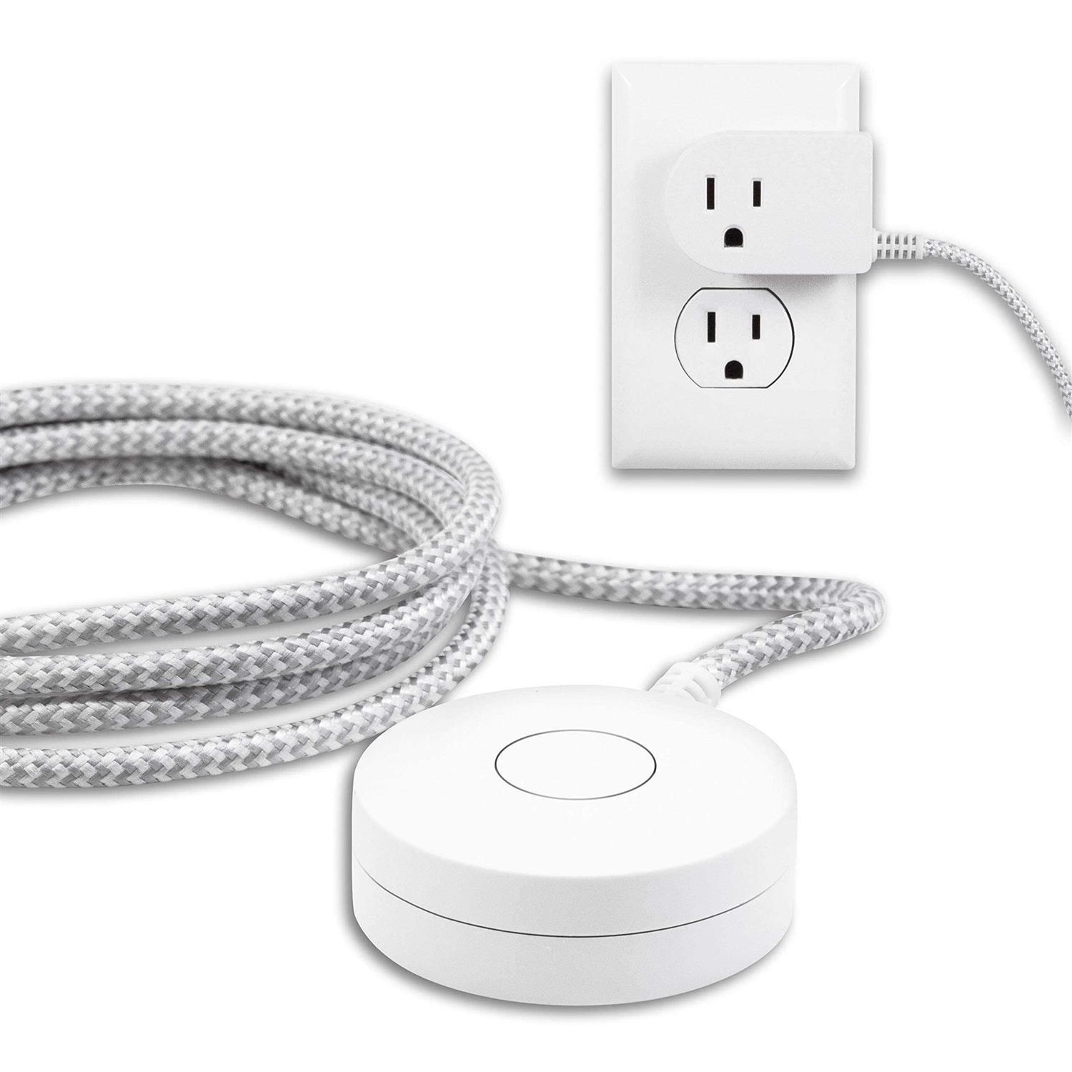 Philips Accessories Grounded Plug with Braided Cord, 6 Ft Long Power Cable, ON/Off Switch, for Tabletop or Wall Mount - Cheap Fitting