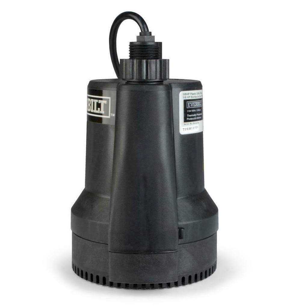 Everbilt 1/6 HP Plastic Submersible Utility Pump SUP54-HD - Cheap Fitting
