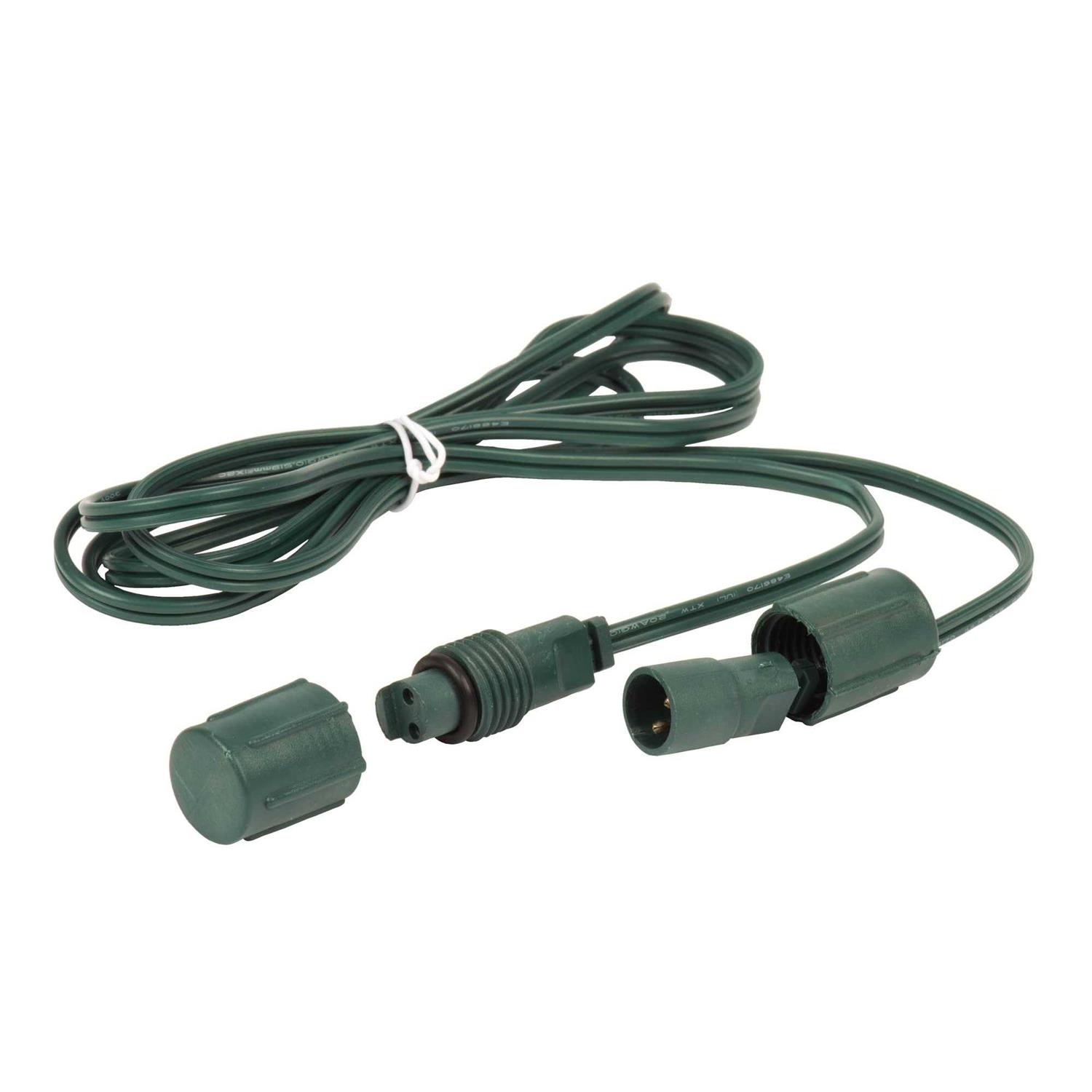 Vickerman 6′ Green Wire Coaxial Ext Cord 6/Bag - Cheap Fitting