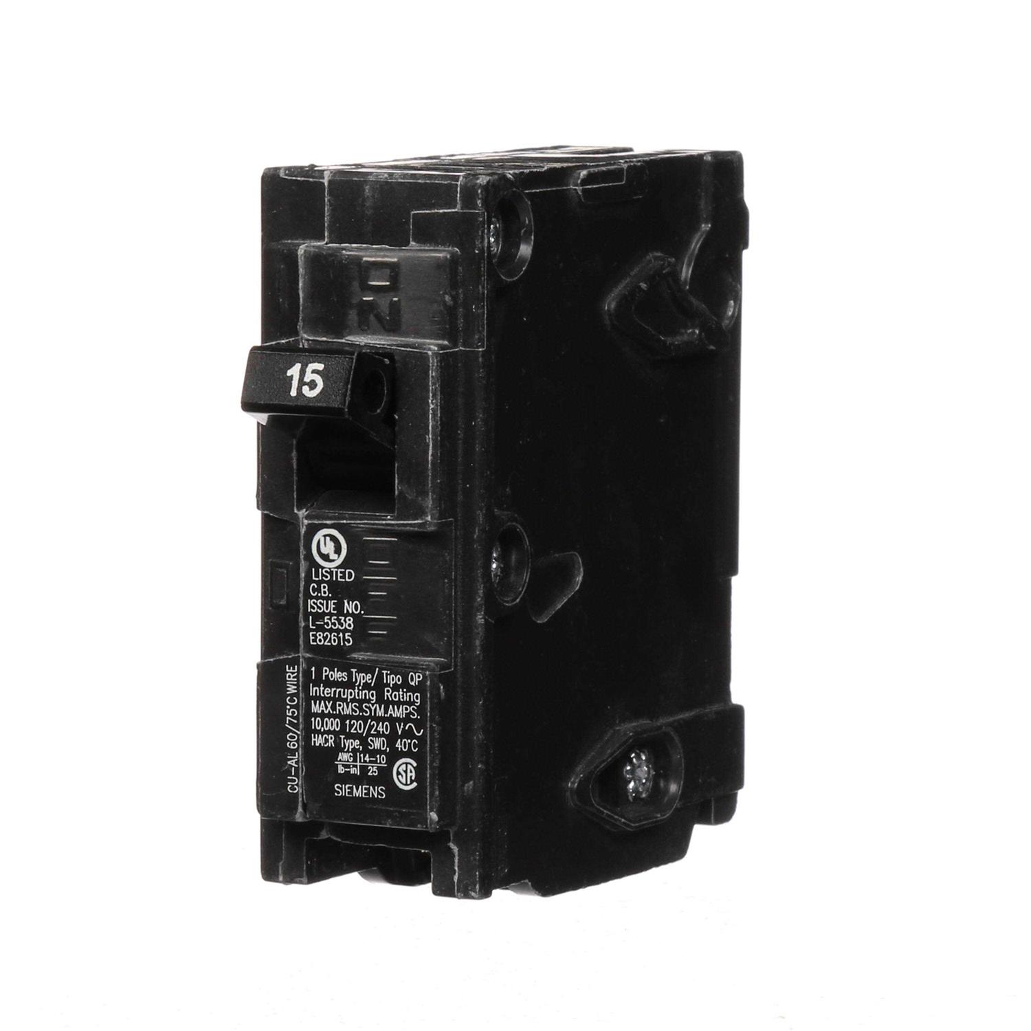 Siemens Q115 1 Pole Circuit Breaker - Cheap Fitting