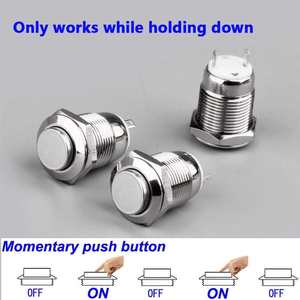 Gebildet 10pcs Waterproof Push Button Momentary Stainless Steel Push Button On Off - Cheap Fitting