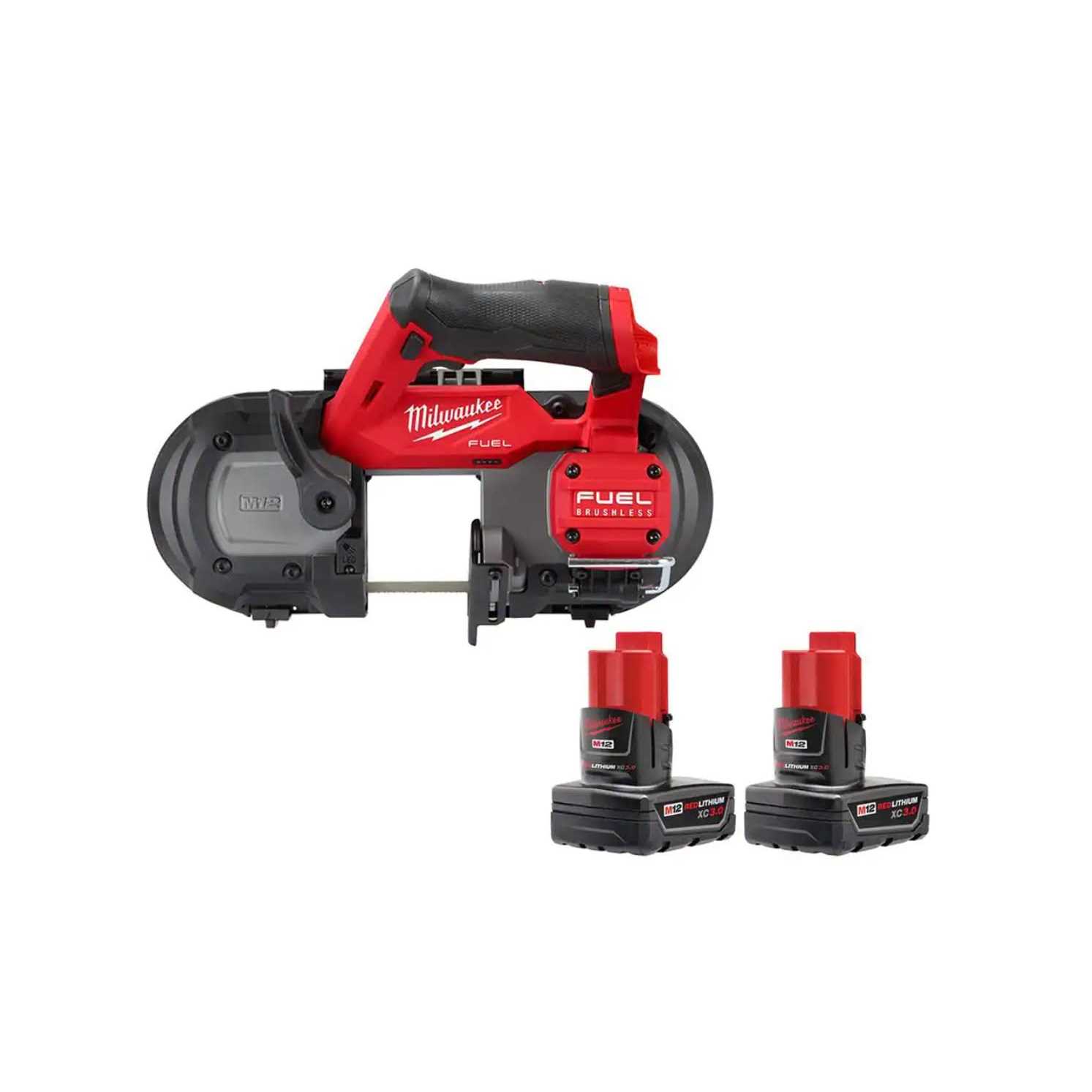 Milwaukee 2529-20-48-11-2412 M12 FUEL 12V Lithium-Ion Cordless Compact Band Saw With 3.0 Ah Battery Pack - Cheap Fitting