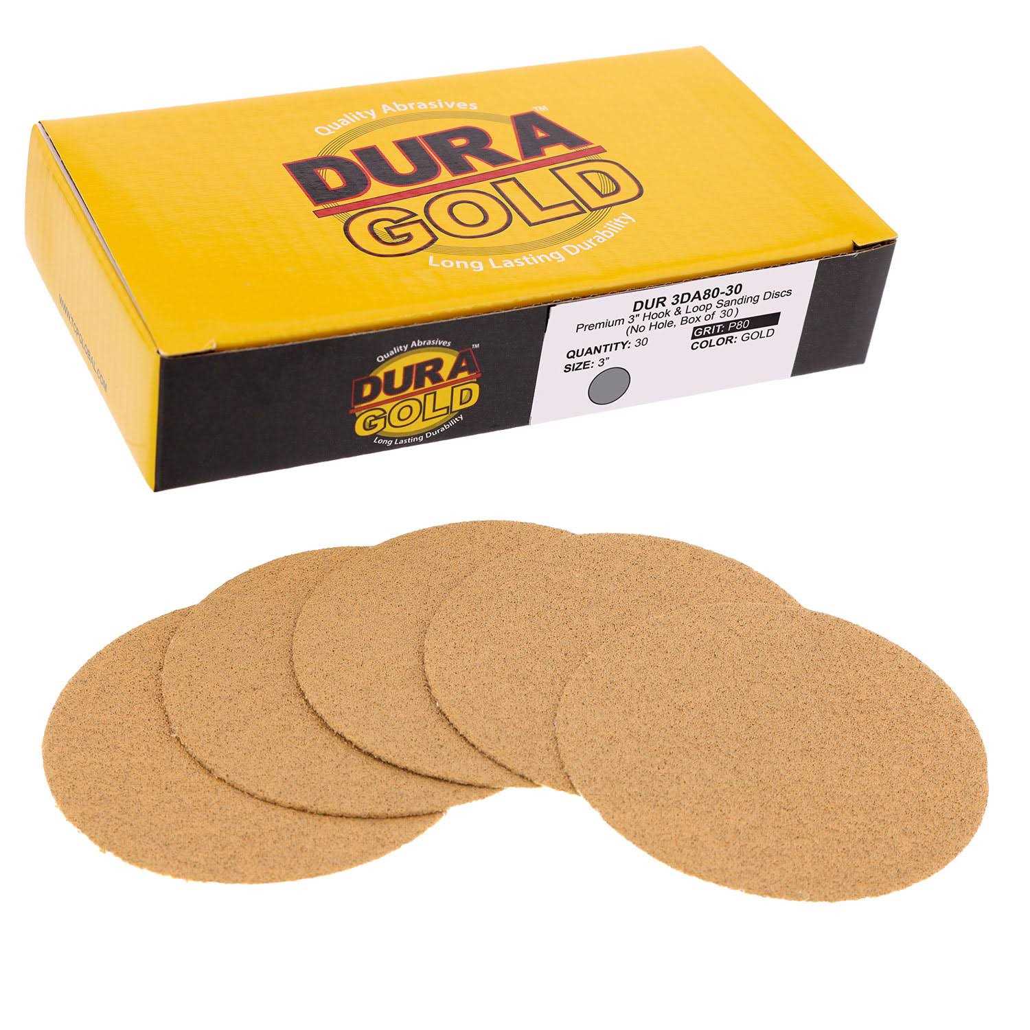 Dura-Gold Premium Grit Hook & Loop Sanding Discs DA Sanders - Cheap Fitting