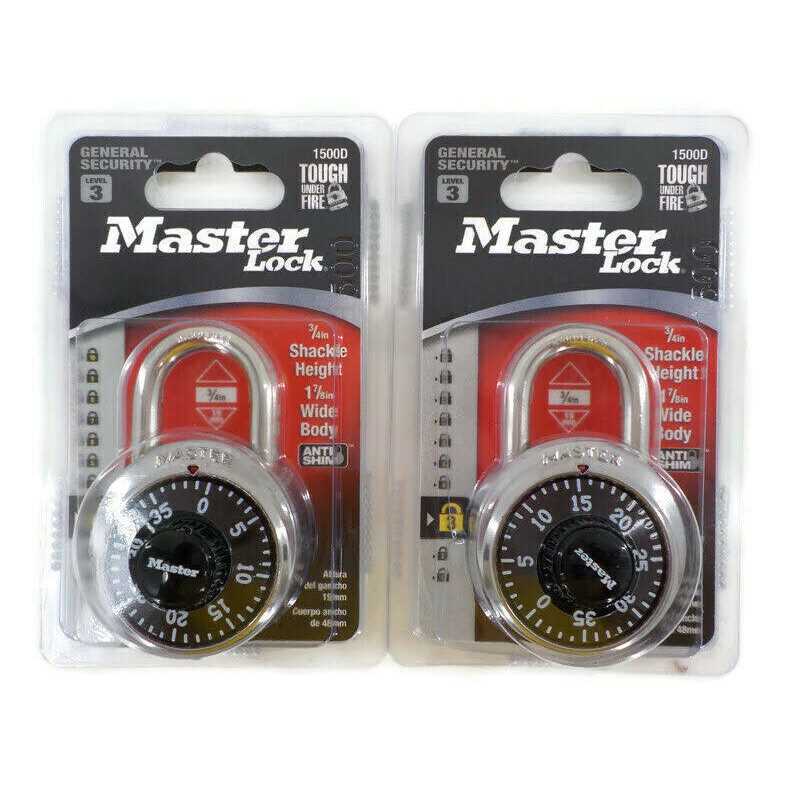 Master Lock 1500D Black Dial Preset Combination Padlock - Cheap Fitting