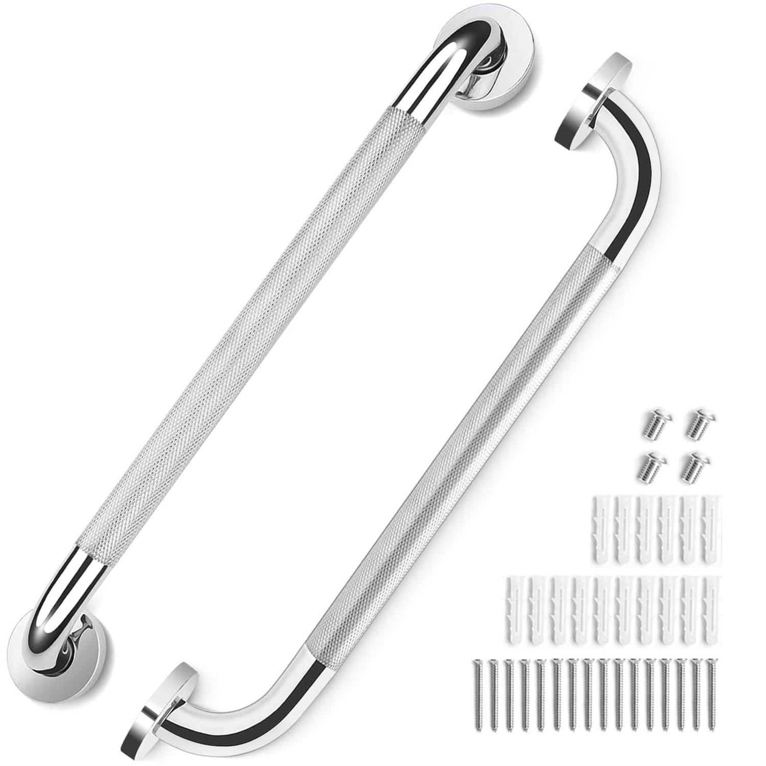 2 Pack Grab Bars for Elderly for Wall Fit Studs - Cheap Fitting