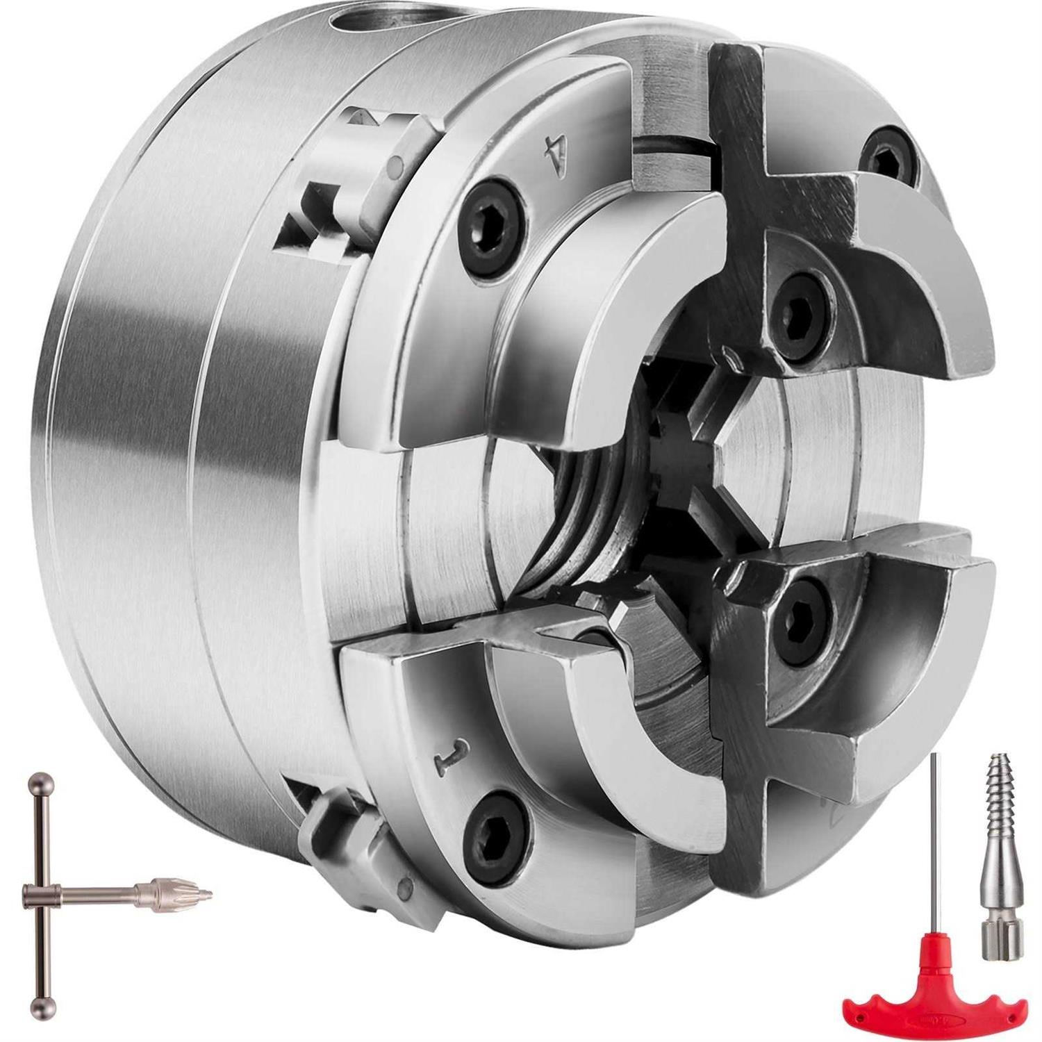 VEVOR Wood Lathe Chuck 2.75 Gear Chuck 4 Jaw Self-Centering 1In x 8TPI Thread - Cheap Fitting