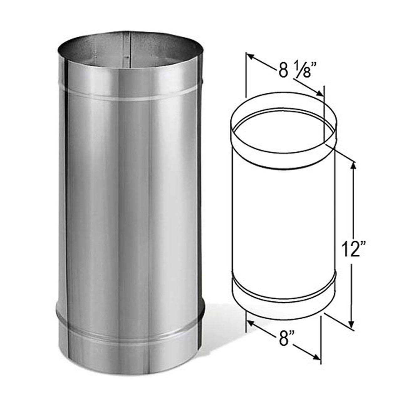 DuraVent DuraBlack Single Wall Stainless Steel Stove Pipe - Cheap Fitting