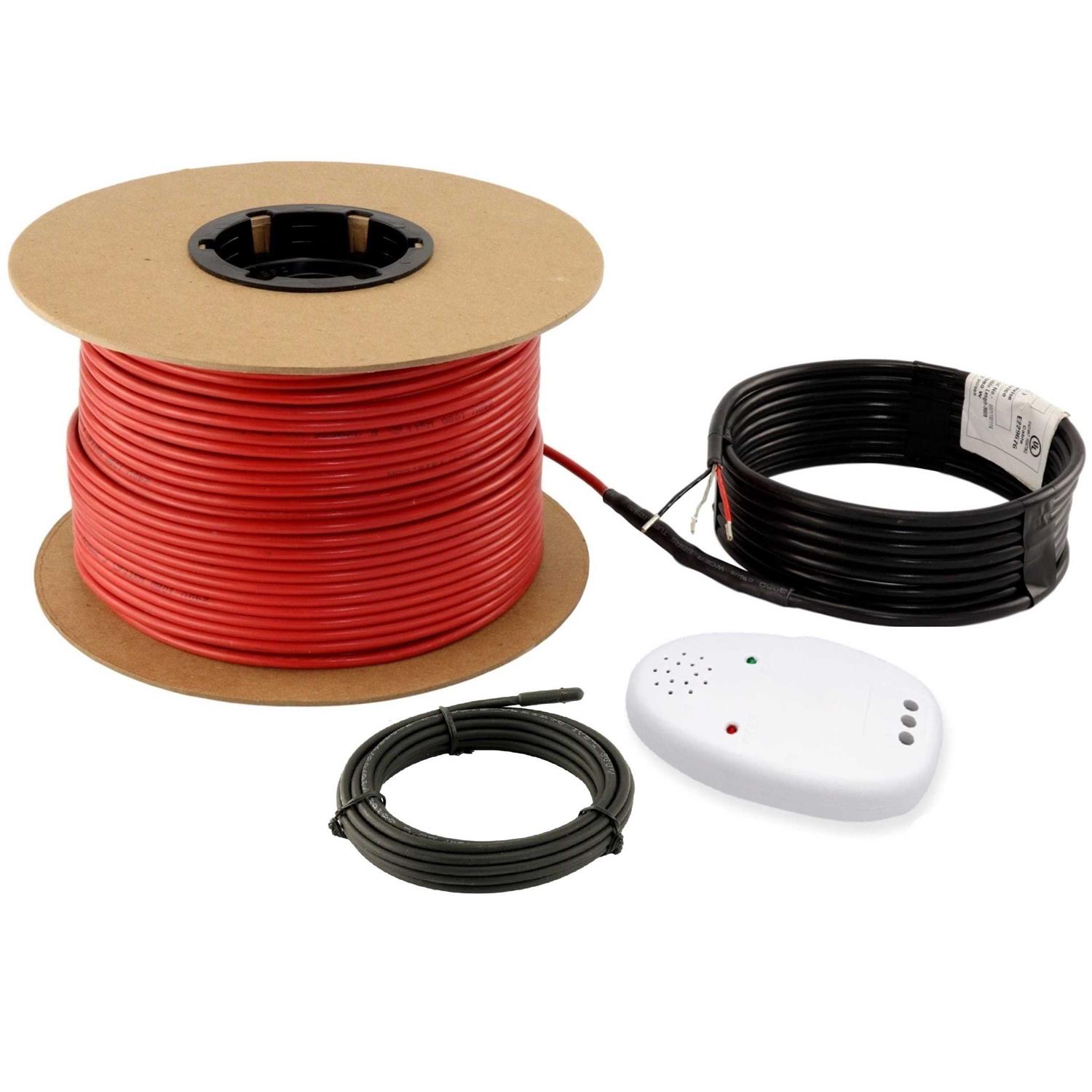 LuxHeat Radiant Electric Floor Heating Cable Kit with Floor Sensor 120v - Cheap Fitting