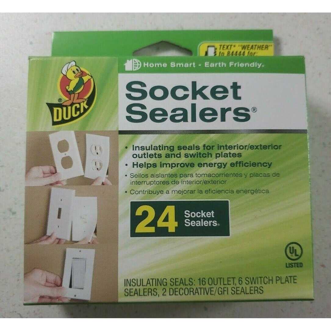 Duck Brand Socket Sealers Variety Pack, 16 Outlet Sealers And 6 Switch Plates 283333 - Cheap Fitting