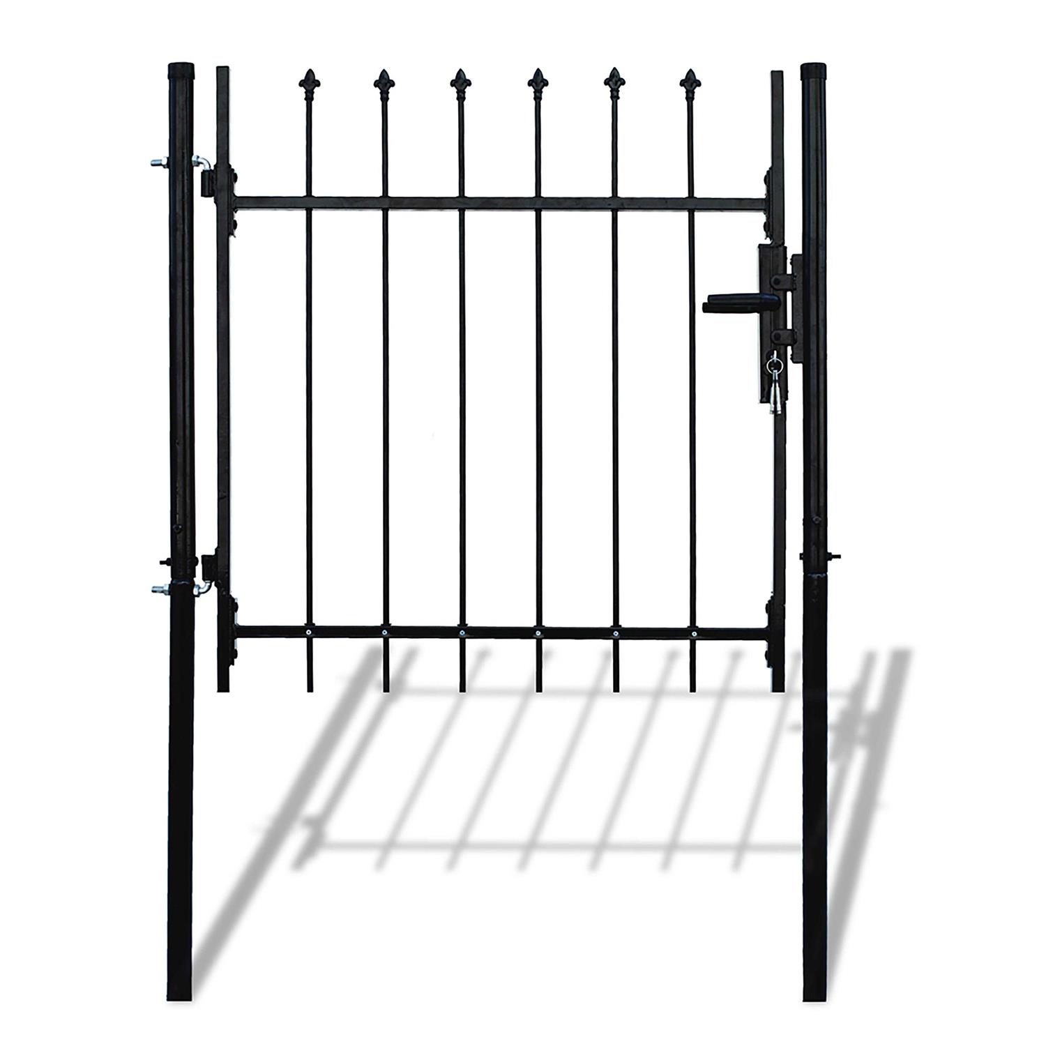 Aleko DIY Steel Pedestrian Gate Kit 3 x 5 Feet Athens Style DWGP3X5 DWGP3X5-UNB - Cheap Fitting