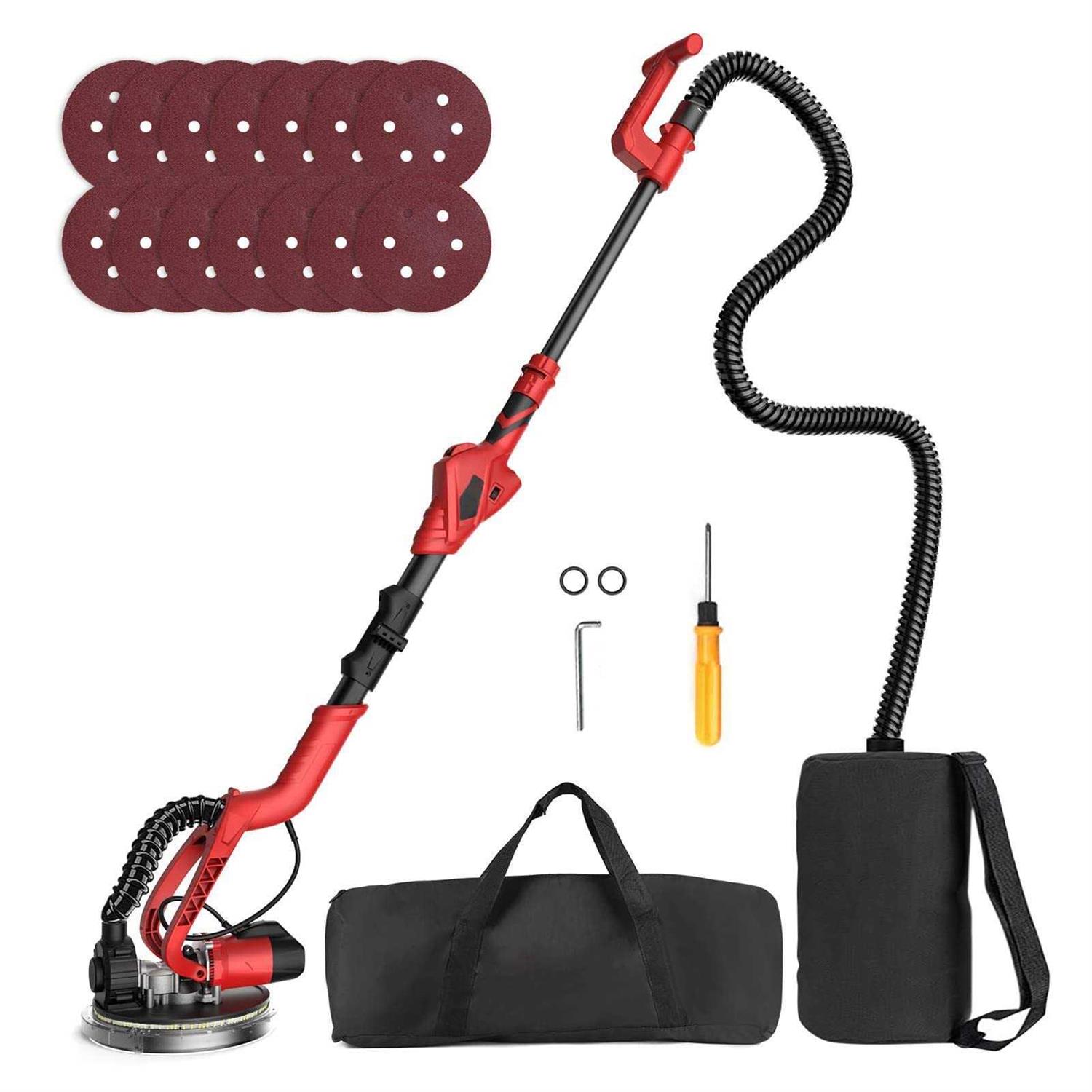 Vistreck Drywall Sander 750W Electric Drywall Sander With Vacuum & 14Pcs Sanding Discs - Cheap Fitting
