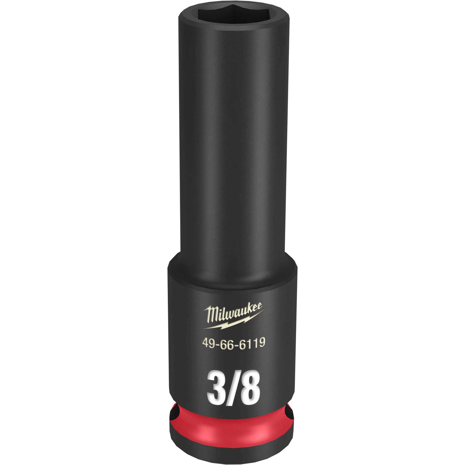 Milwaukee Shockwave Impact Duty Drive Deep 6 Point Socket - Cheap Fitting