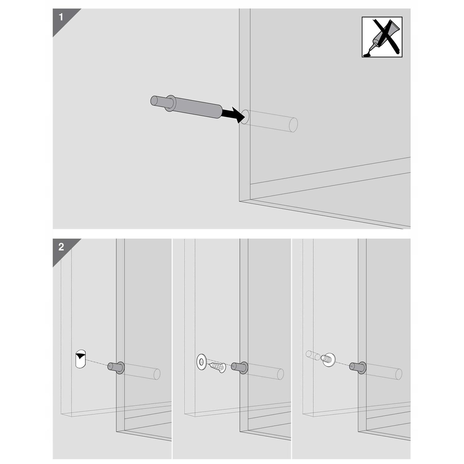 Blum TIP ON Set for Standard Doors 956.1004 - Cheap Fitting