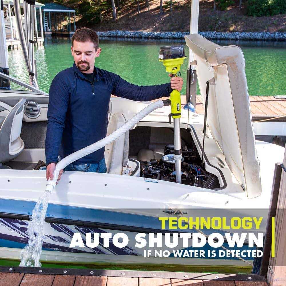 RYOBI ONE+ 18-Volt Cordless 1/6 HP Telescoping Pole Pump - Cheap Fitting