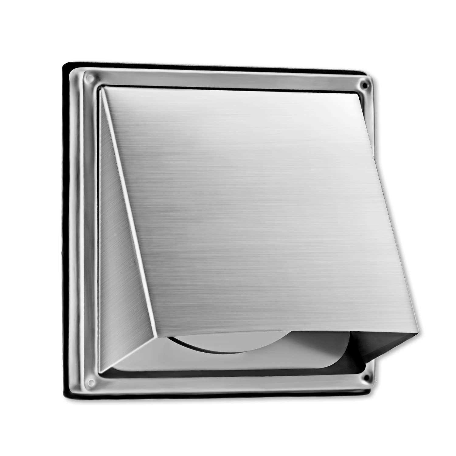 FRESH SPEED External Extractor Wall Vent Cushioned Non Return Flap - Cheap Fitting