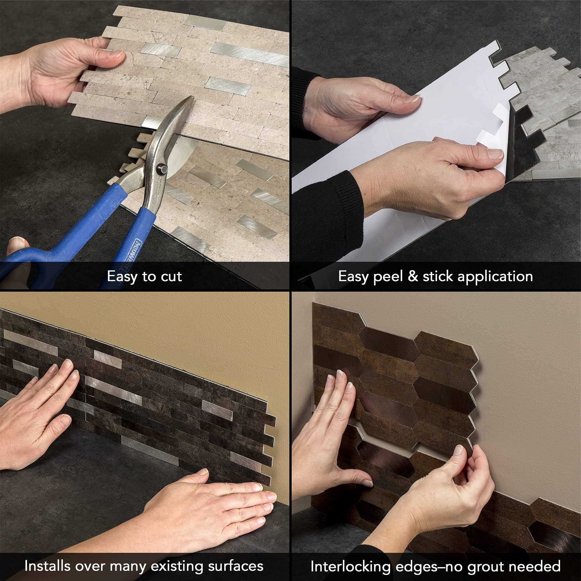 Aspect Peel and Stick Collage Tile - Cheap Fitting