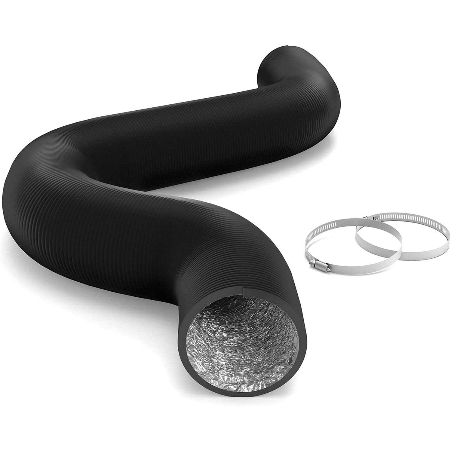 Ipower Flexible 8 Inch 25 Feet Aluminum Ducting 4 Layer Protection Dryer Vent Hose for Hvac Heating Cooling Ventilation and Exhaust - Cheap Fitting