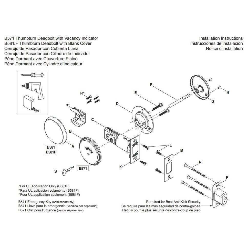 Schlage B571 626 Bolt Occupancy Indicator - Cheap Fitting