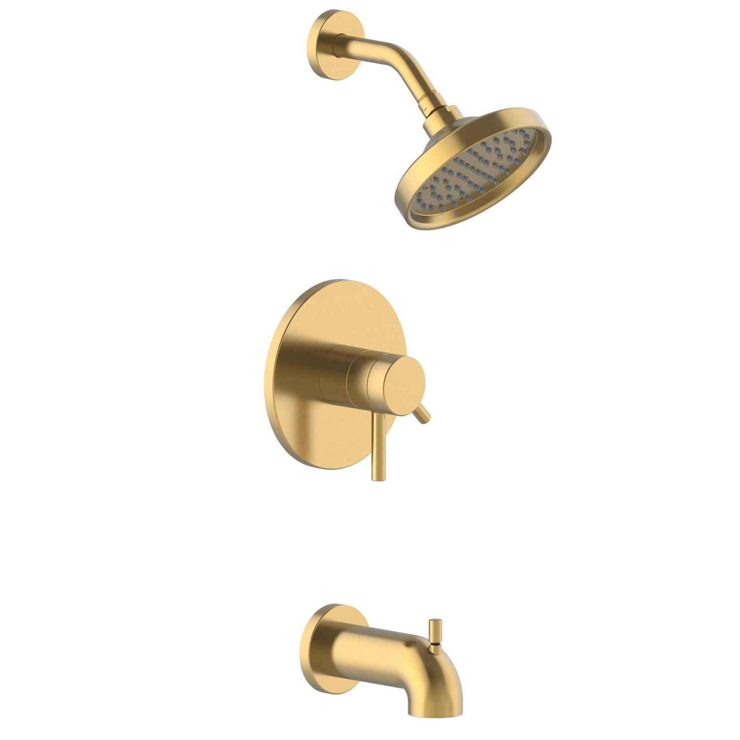 allen + roth 2-handle Single Function Round Bathtub & Shower Faucet With Valve 870X-504408 - Cheap Fitting