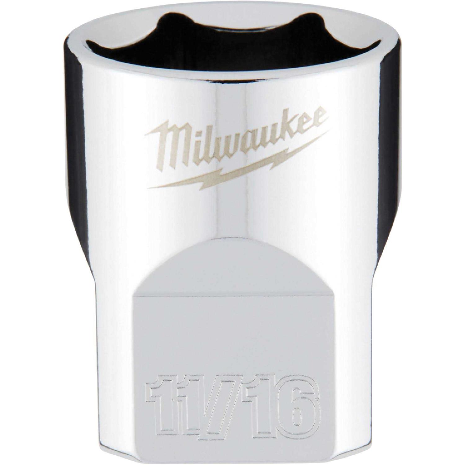 Milwaukee 3/8 in. Drive SAE 6-Point Socket 45-34 - Cheap Fitting