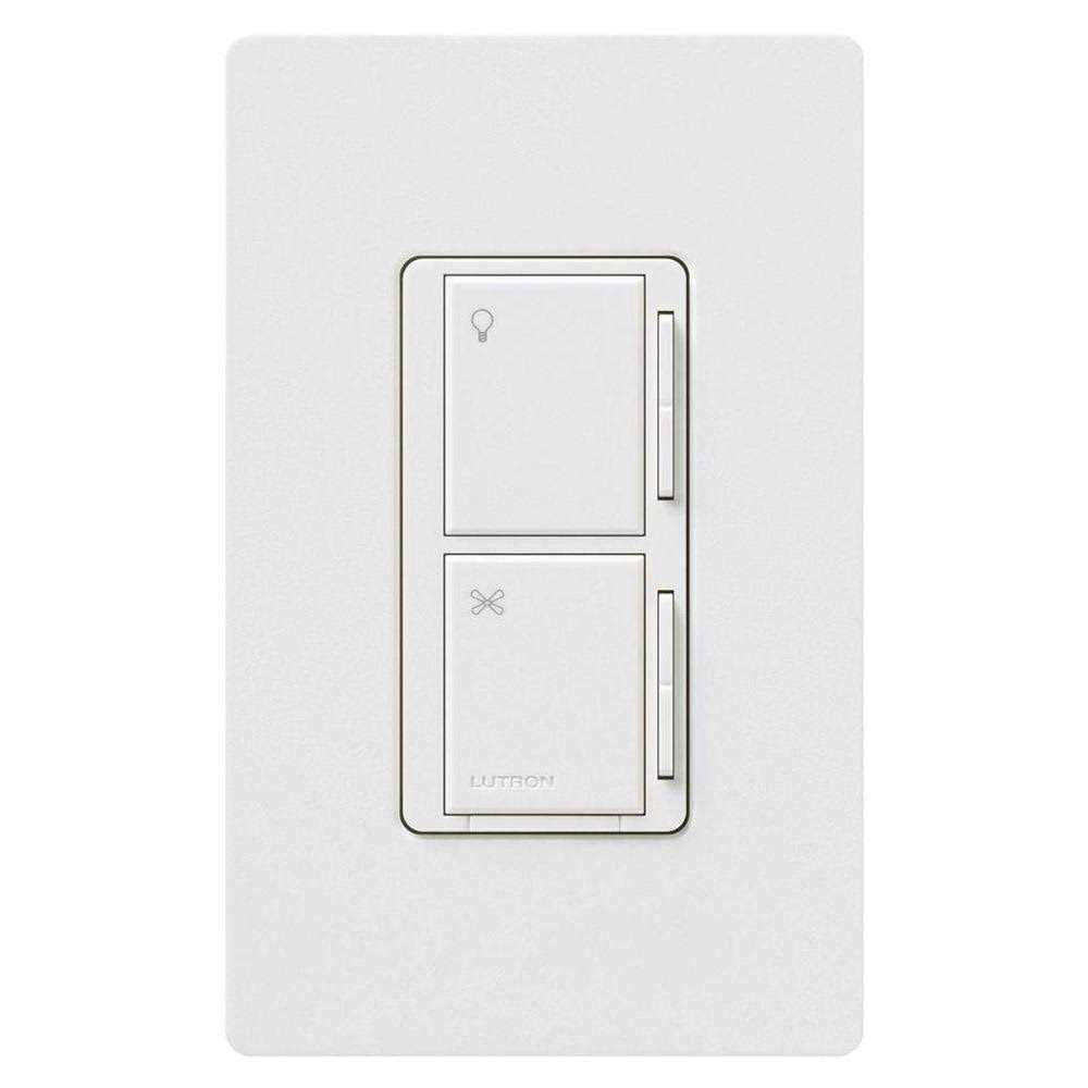 Lutron Diva DVWFSQ-FH-WH Single Pole Fan Control - Cheap Fitting