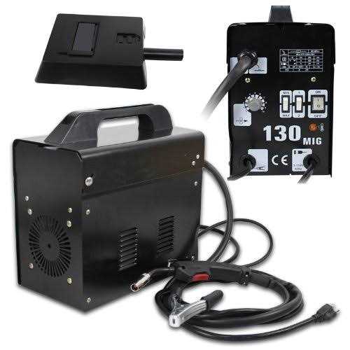 ZENY MIG130 Gas-Less Flux Core Wire Welder Welding Machine AC Current - Cheap Fitting