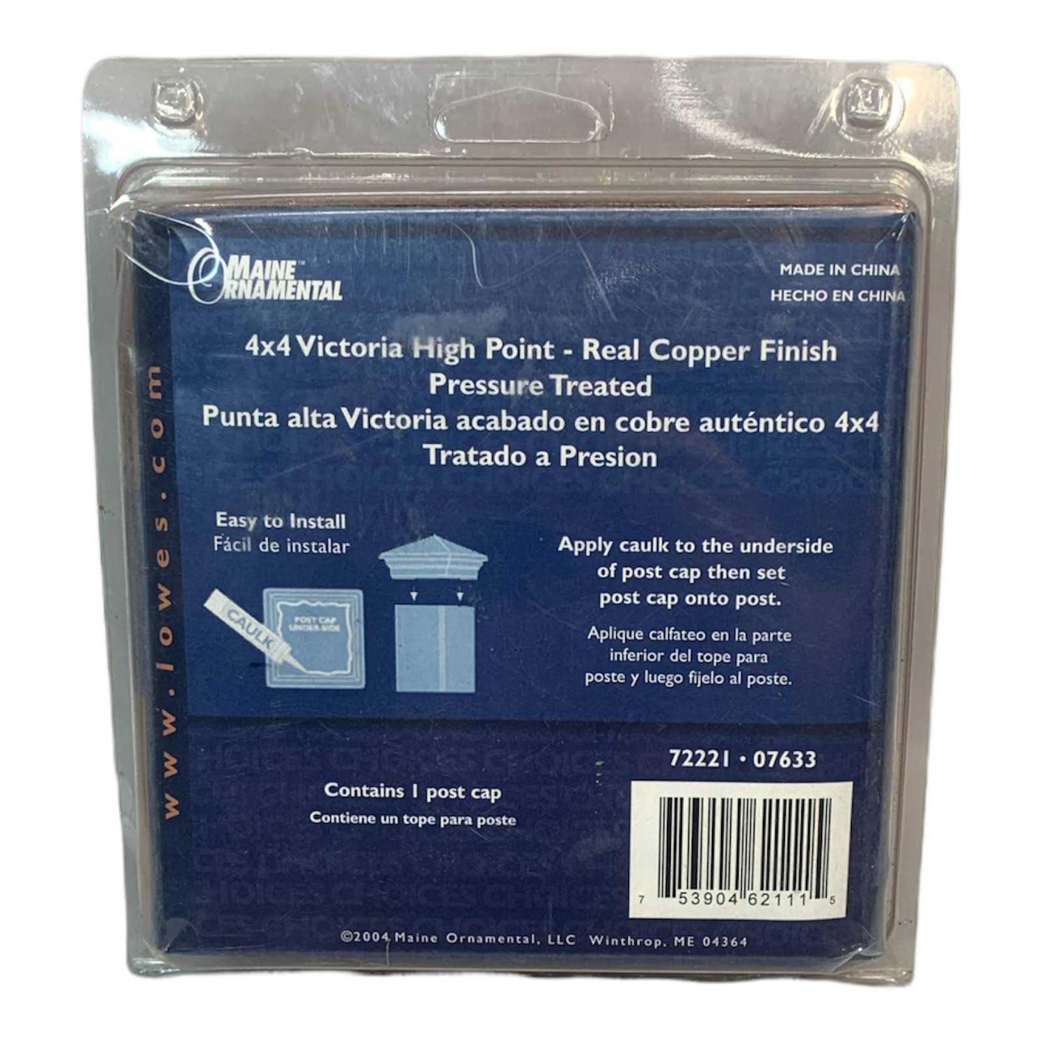 Deckorators Victoria High Point Post Cap - Cheap Fitting